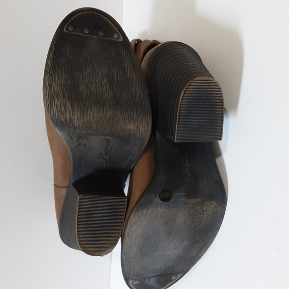 Lucky brand Tommie ankle boots women 7.5M  leather  pull on adjustable buckle - Picture 10 of 15